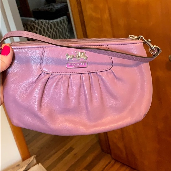 Purple Coach Wristlet - Picture 3 of 5